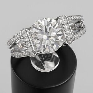 ✨4.65 CTW of Ethical, Certified Genuine Diamond and 14kwg  Brilliance✨